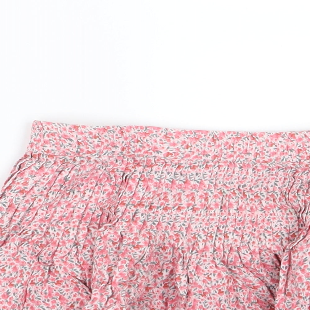 NEXT Girls Pink Floral  A-Line Skirt Size 3 Years