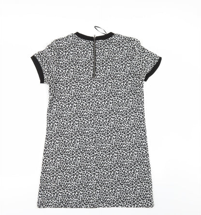 Back view of Papaya women’s grey animal print, size UK 10