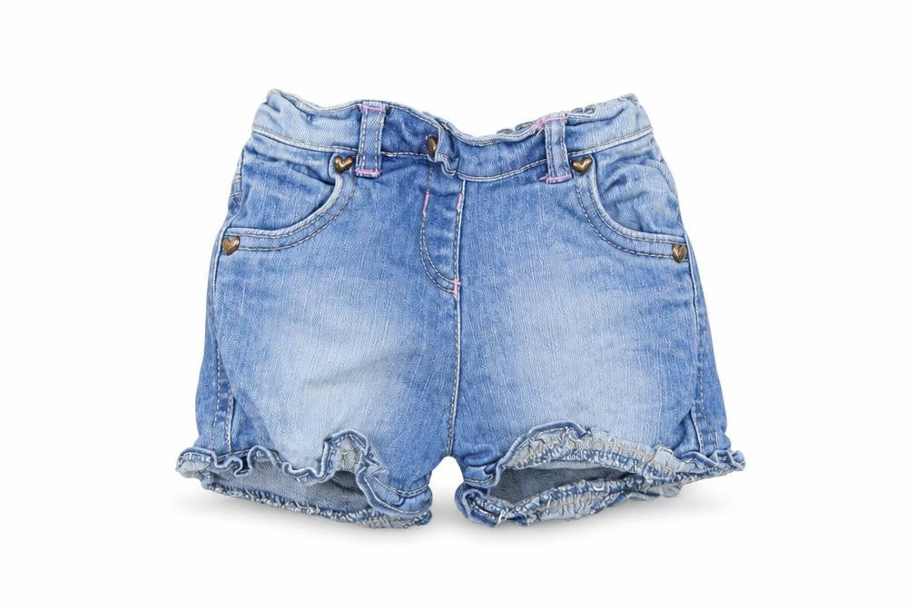 TU Girls Blue  Denim Capri Jeans Size 12-18 Months  - Shorts
