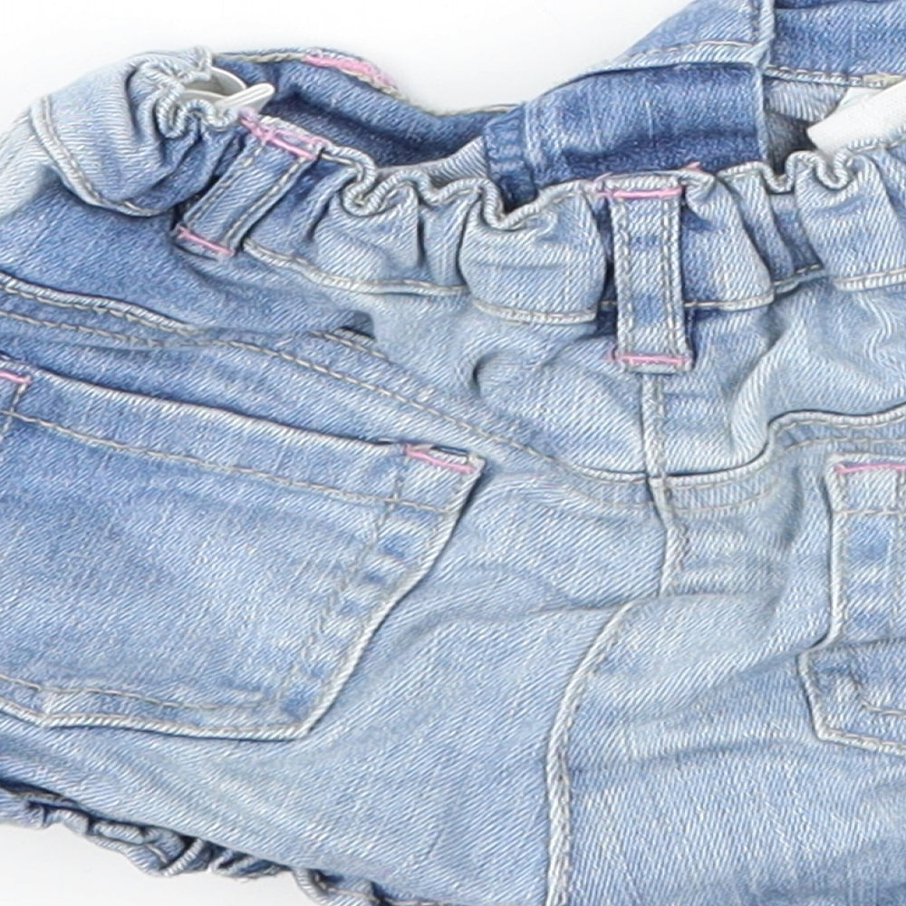 TU Girls Blue  Denim Capri Jeans Size 12-18 Months  - Shorts