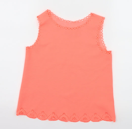 TU Girls Pink  Jersey Basic Tank Size 11-12 Years