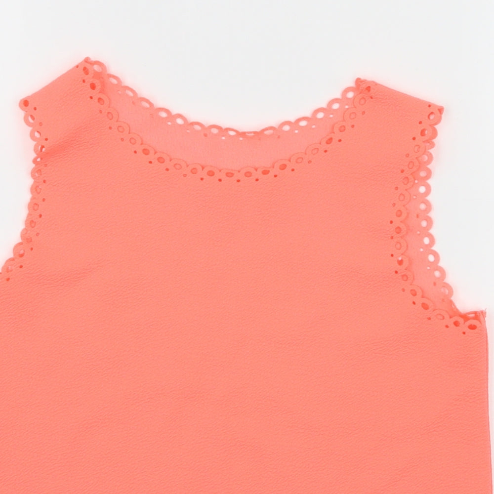 TU Girls Pink  Jersey Basic Tank Size 11-12 Years