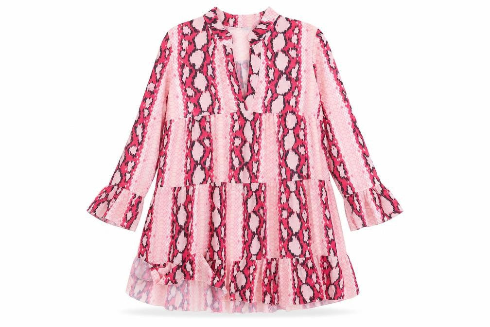 Preworn Womens Pink Animal Print  Trapeze & Swing  Size 10