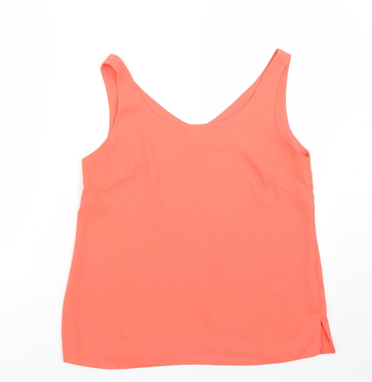 Wallis Womens Orange   Basic Tank Size 10