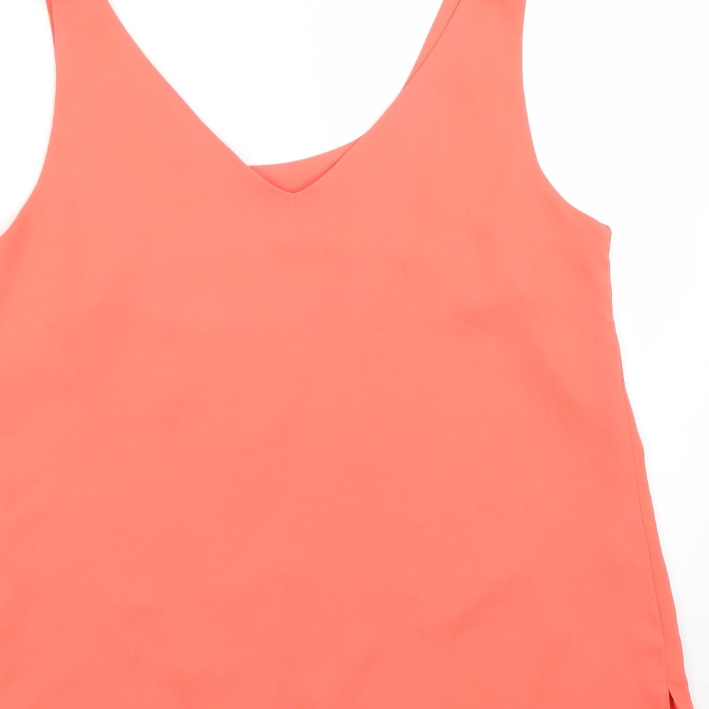 Wallis Womens Orange   Basic Tank Size 10