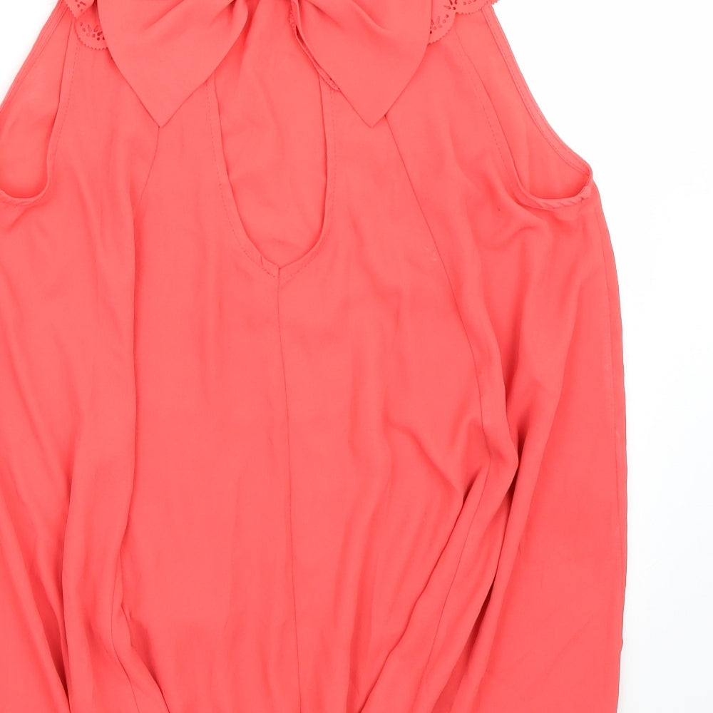 Miss Selfridge Womens Pink   Basic Blouse Size 12