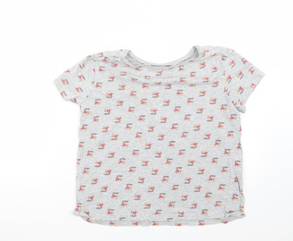 Back view of Primark women’s grey basic t-shirt, size S