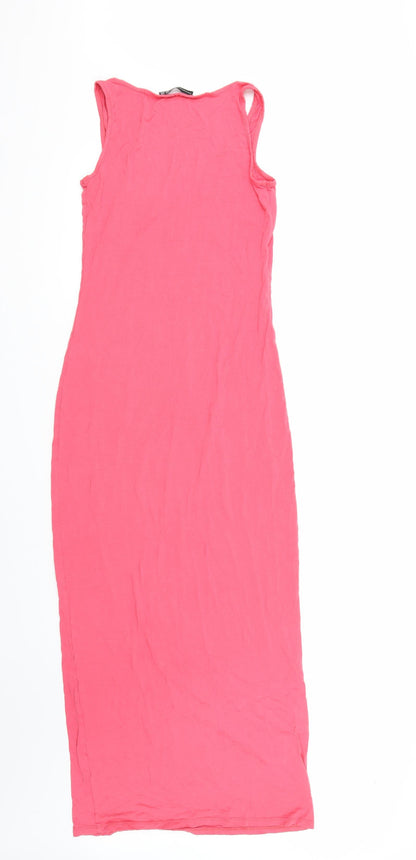 Preloved Primark Womens Pink   A-Line  Size 8 - Back