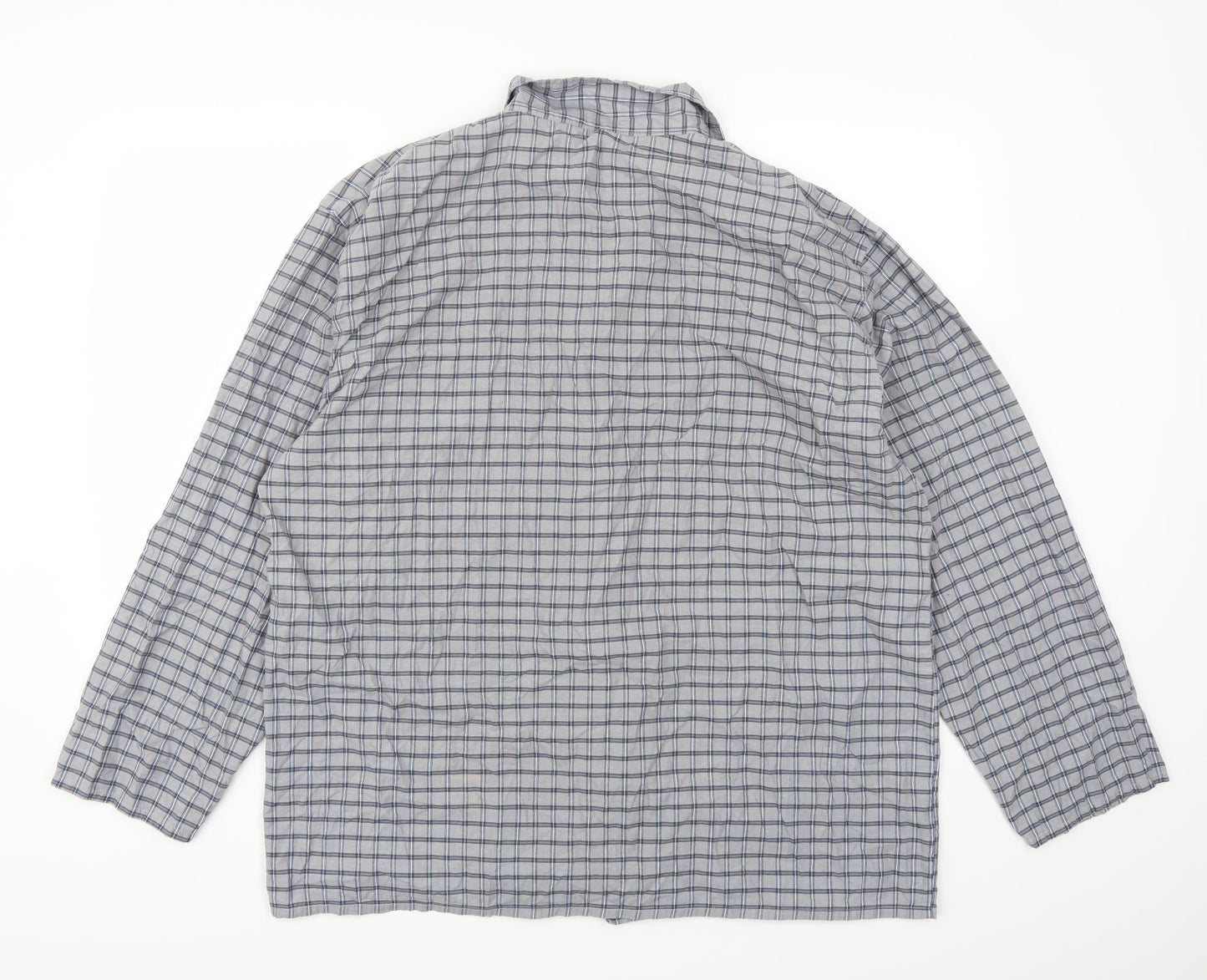 Preworn Mens Grey Check   Button-Up Size XL