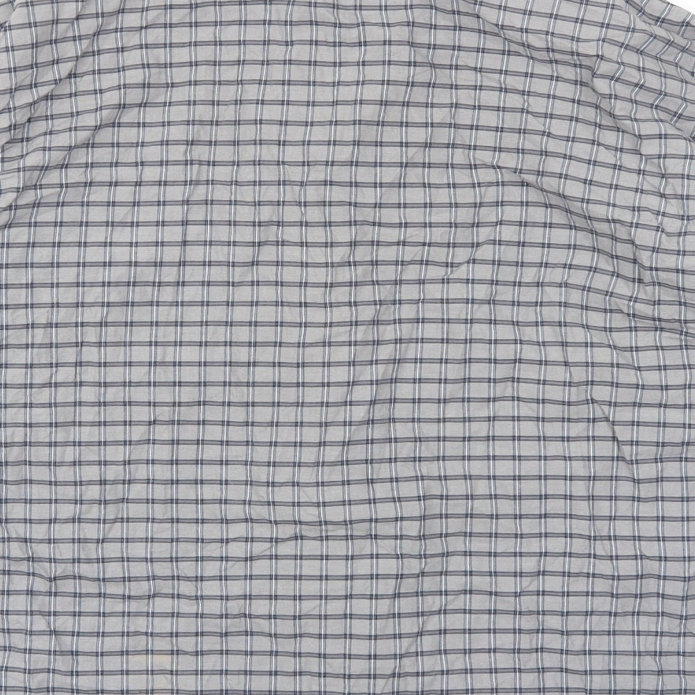 Preworn Mens Grey Check   Button-Up Size XL