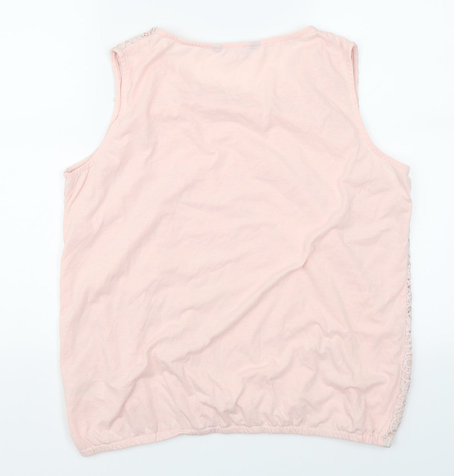 Bonmarché Womens Pink  Lace Basic Tank Size 16