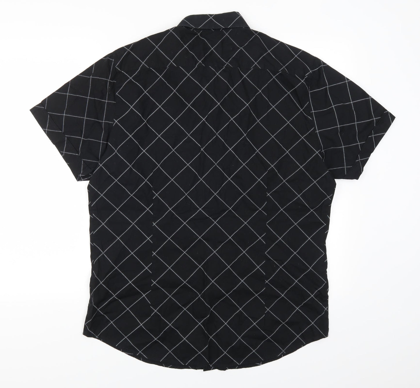 Cedarwood State Mens Black Check   Button-Up Size L