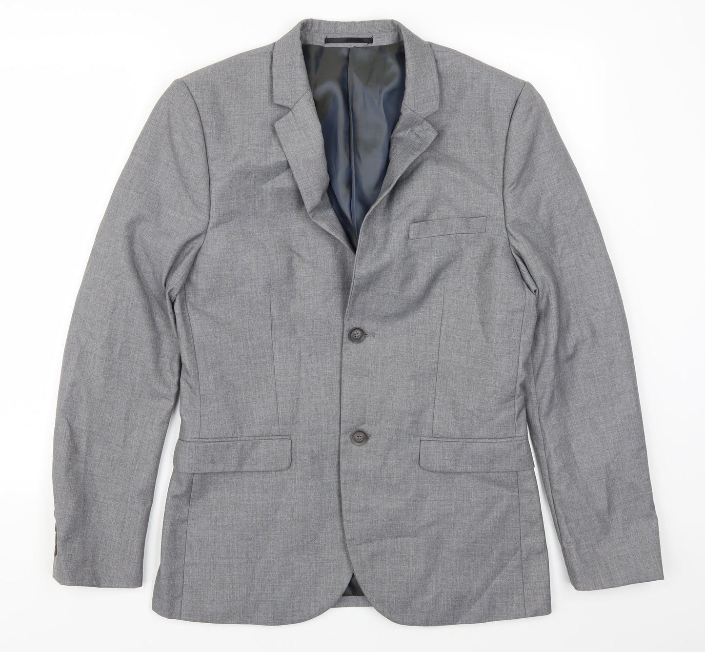 Topman Mens Grey   Jacket Suit Jacket Size 38
