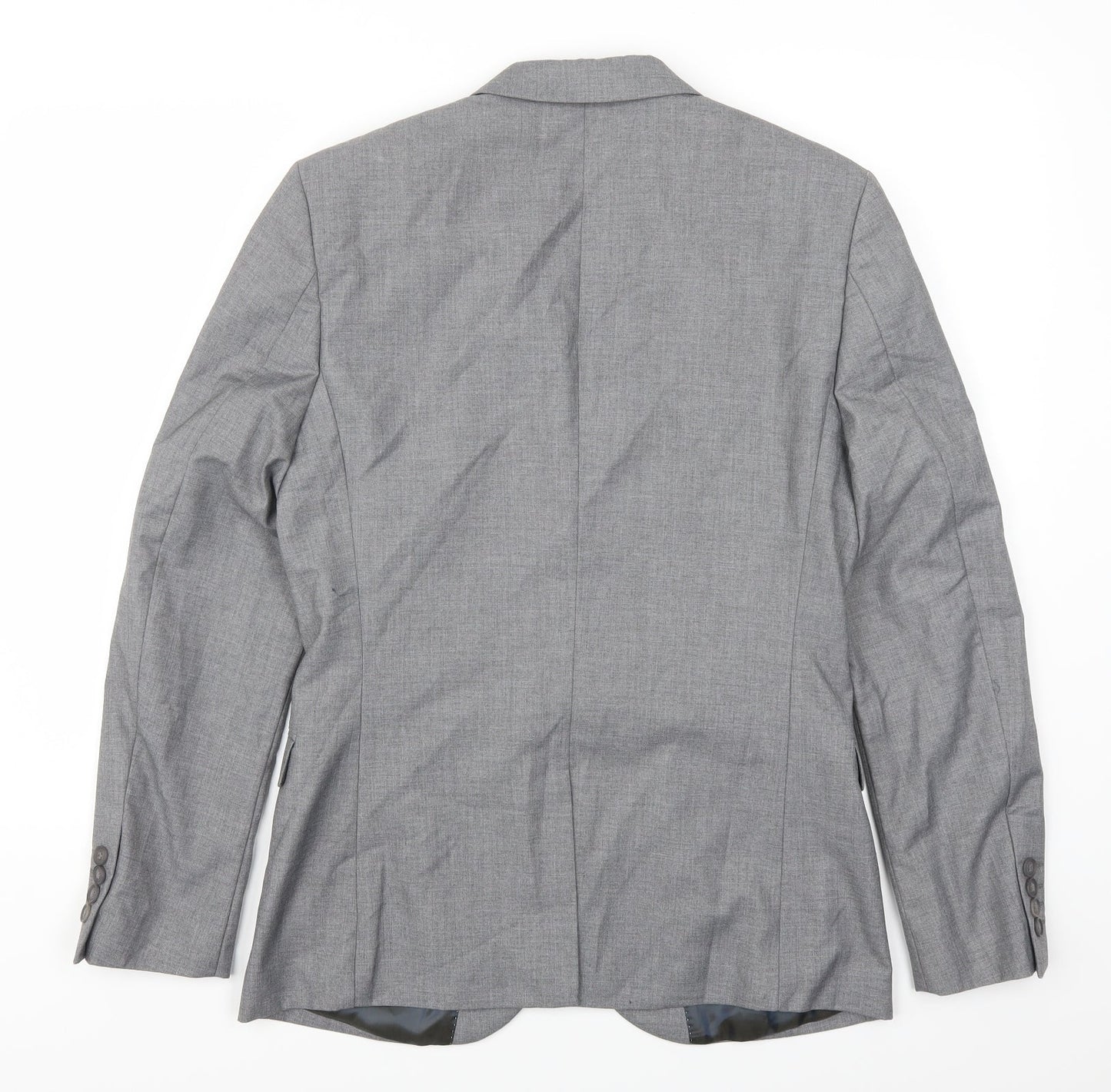 Topman Mens Grey   Jacket Suit Jacket Size 38