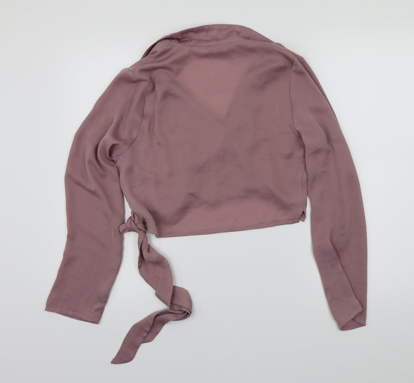 Love & Other Things Womens Pink   Cropped Blouse Size S
