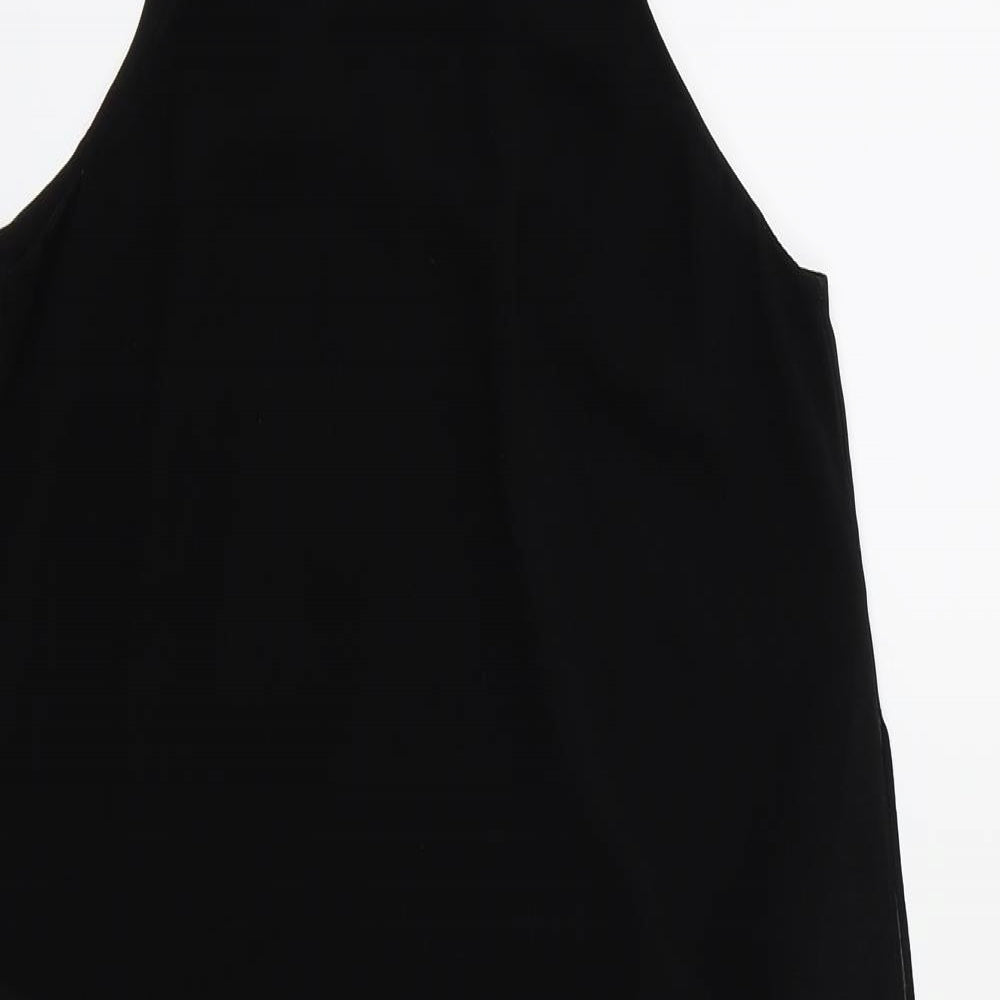 River Island Womens Black  Chiffon Basic Blouse Size 6