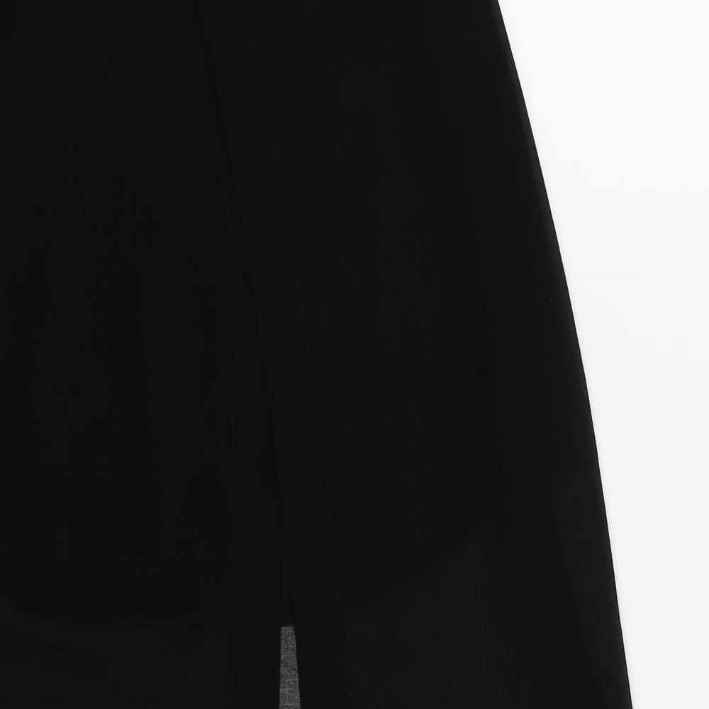 River Island Womens Black  Chiffon Basic Blouse Size 6