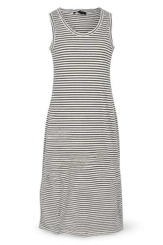 Atmosphere Womens White Striped  Tank Dress  Size 4