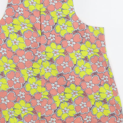 Brand and care label for Izabel women’s multicoloured floral basic tank, size UK 12