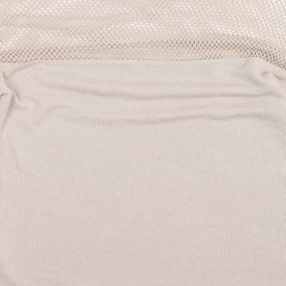 River Island Womens Beige  Knit Pullover Jumper Size 12