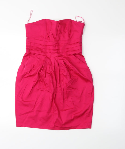 newlook Womens Pink   Pencil Dress  Size 10