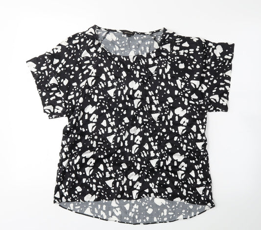 River Island Womens Black Polka Dot  Basic Blouse Size 8