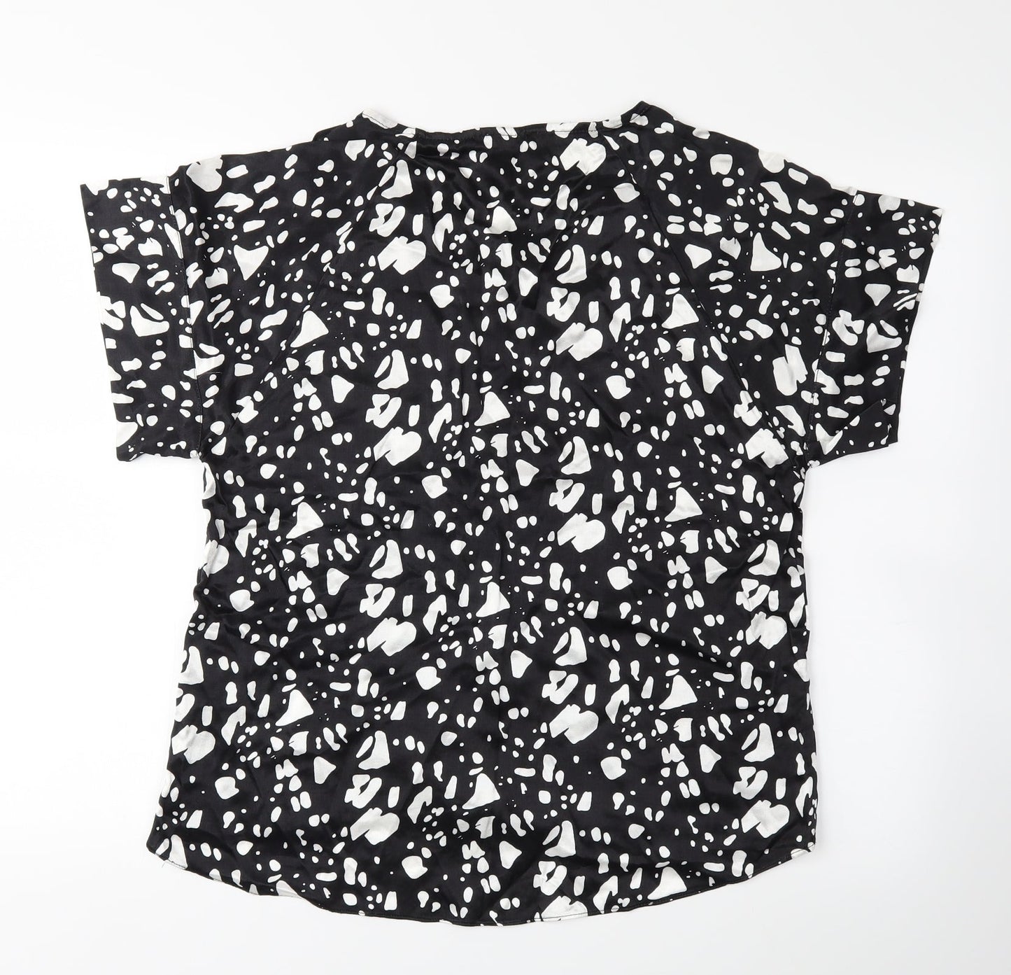River Island Womens Black Polka Dot  Basic Blouse Size 8