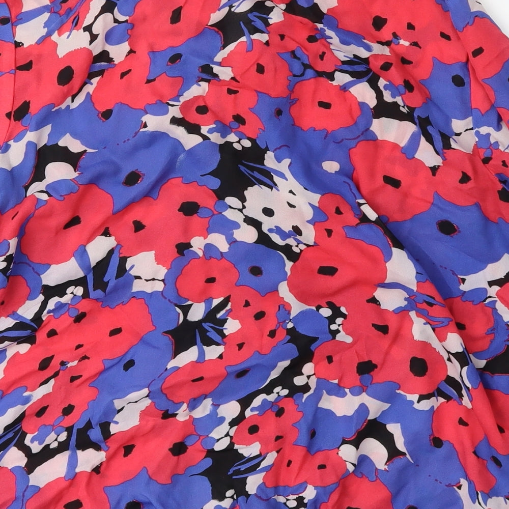 Anthology Womens Pink Floral  Basic Tank Size 14