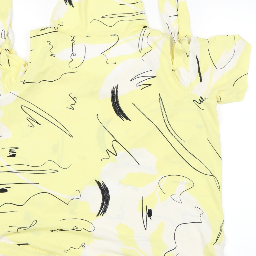NEXT Womens Yellow   Basic T-Shirt Size 10