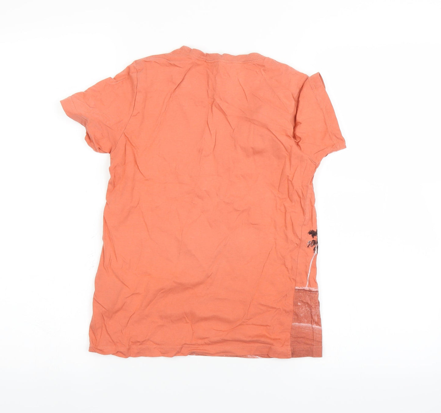 H&M Boys Orange   Basic T-Shirt Size 9-10 Years