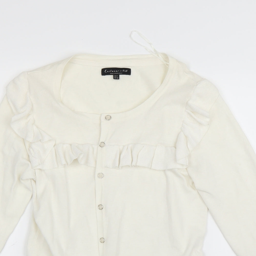 F&F Womens White   Jacket  Size 8