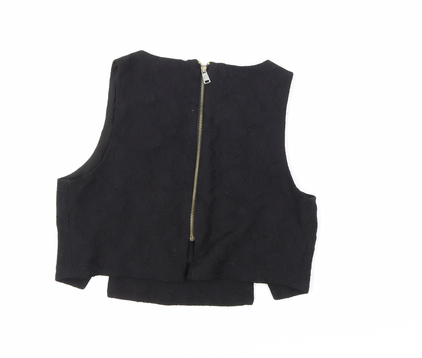 River Island Womens Black Floral  Basic Blouse Size 6