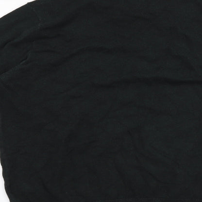 Brand and care label for F&F women’s green jumper, size M