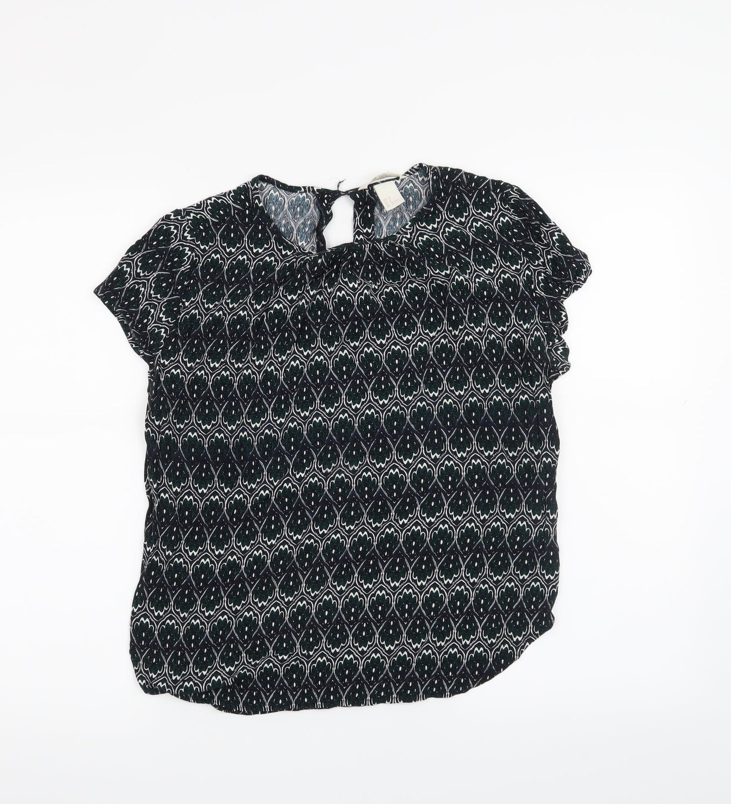 H&M Womens Black   Basic T-Shirt Size 10