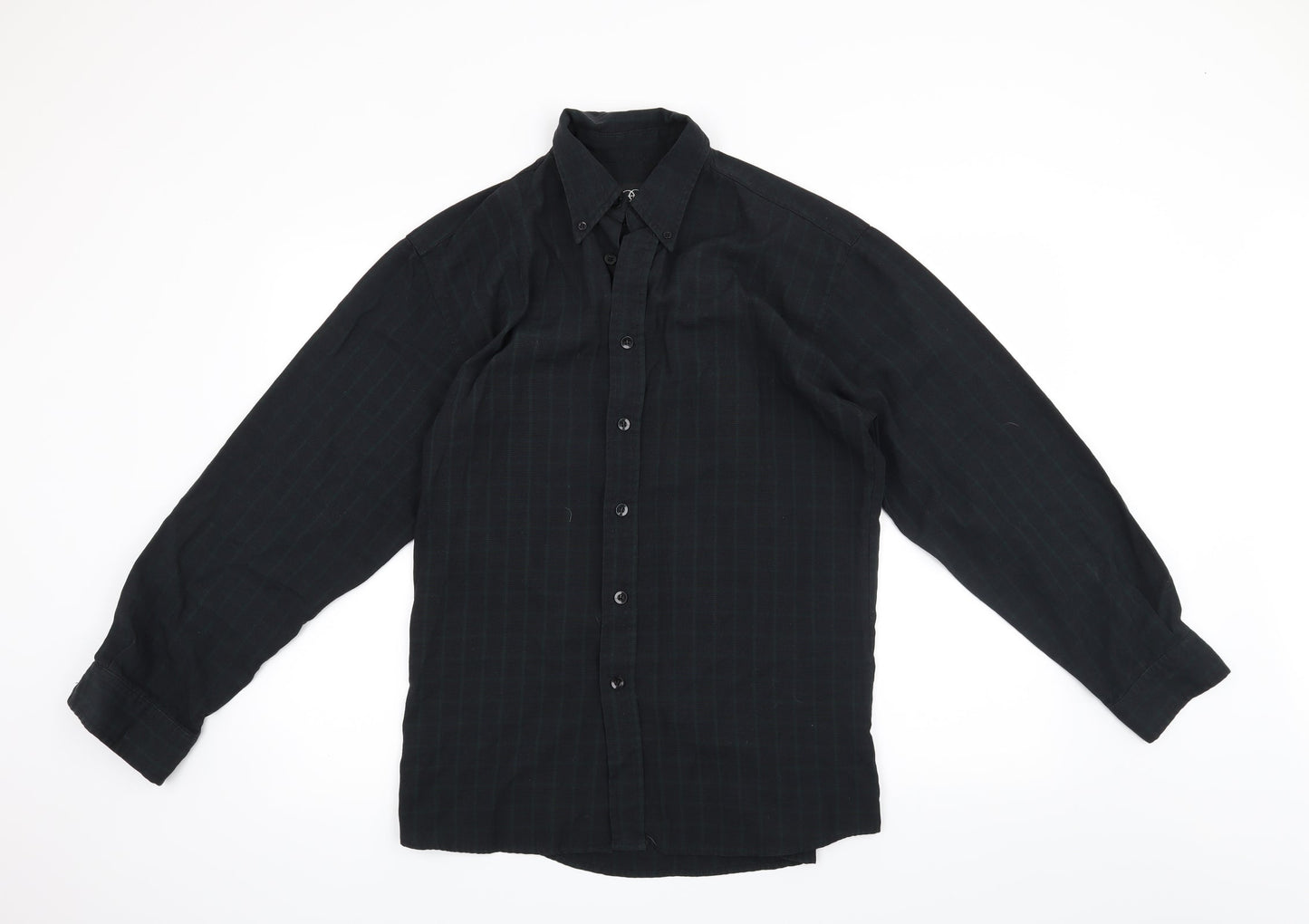 Ciro Citterio Mens Black    Button-Up Size S