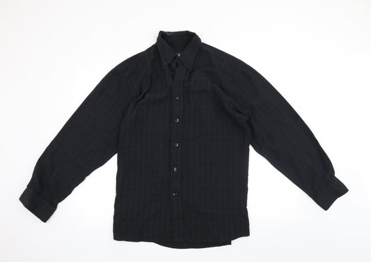 Ciro Citterio Mens Black    Button-Up Size S