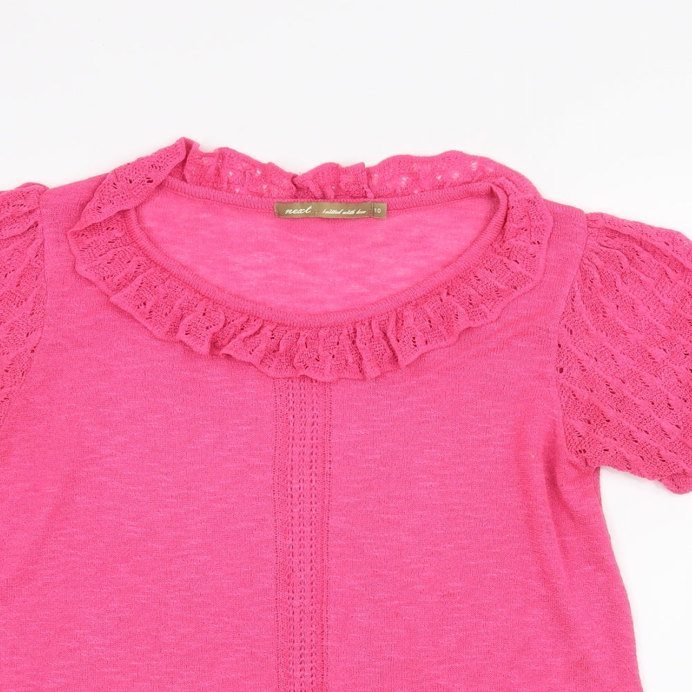 NEXT Womens Pink   Basic T-Shirt Size 10