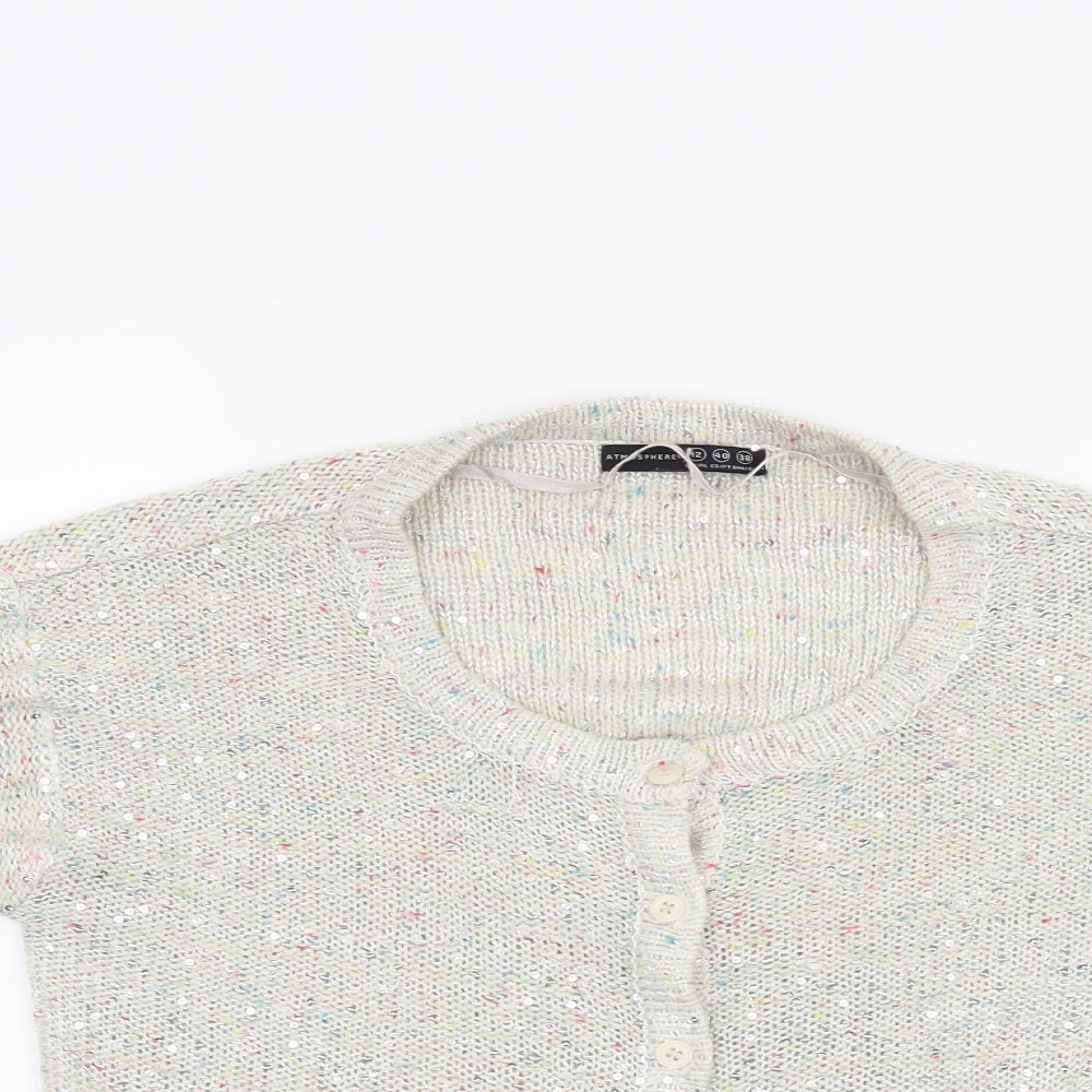 Atmosphere Womens White   Cardigan Jumper Size 12