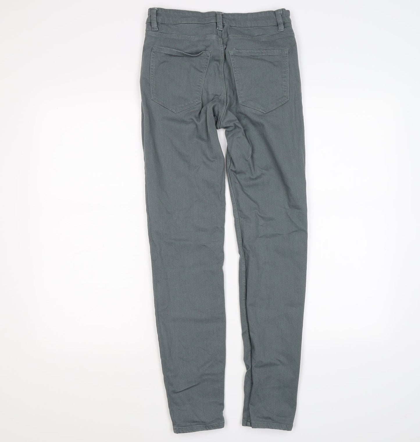 H&M Womens Grey  Denim Skinny Jeans Size 8 L28 in