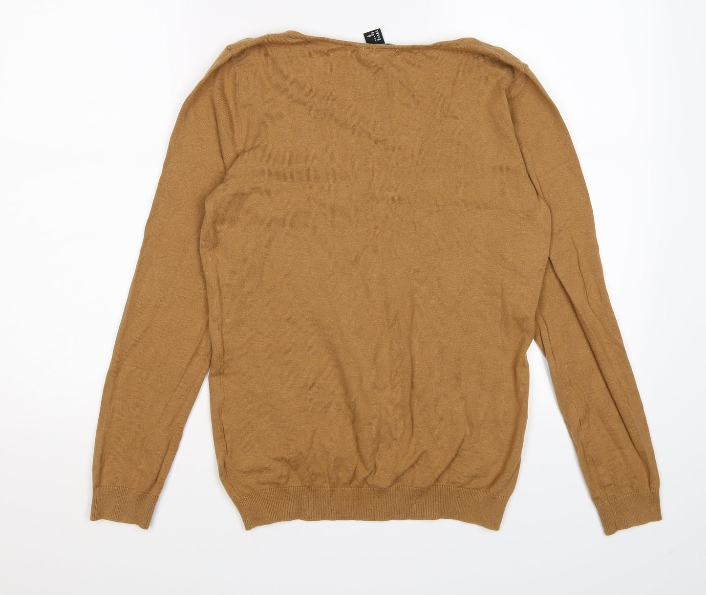 H&M Womens Brown  Knit Pullover Jumper Size S