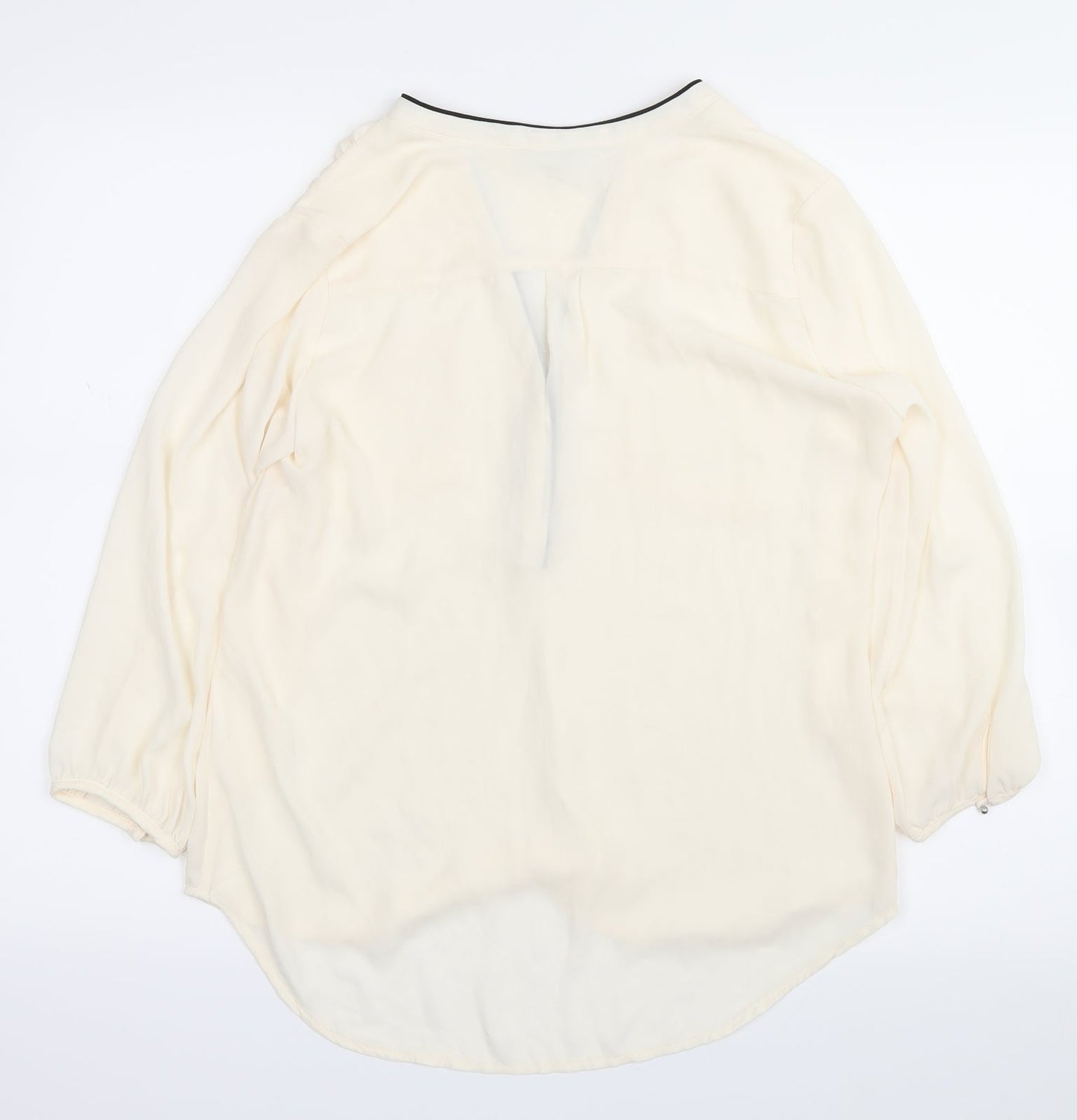 H&M Womens White   Basic Button-Up Size 8
