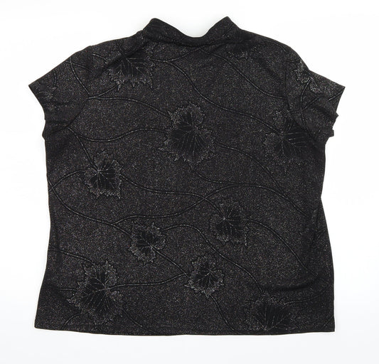 Bon Marché Womens Black   Basic T-Shirt Size L