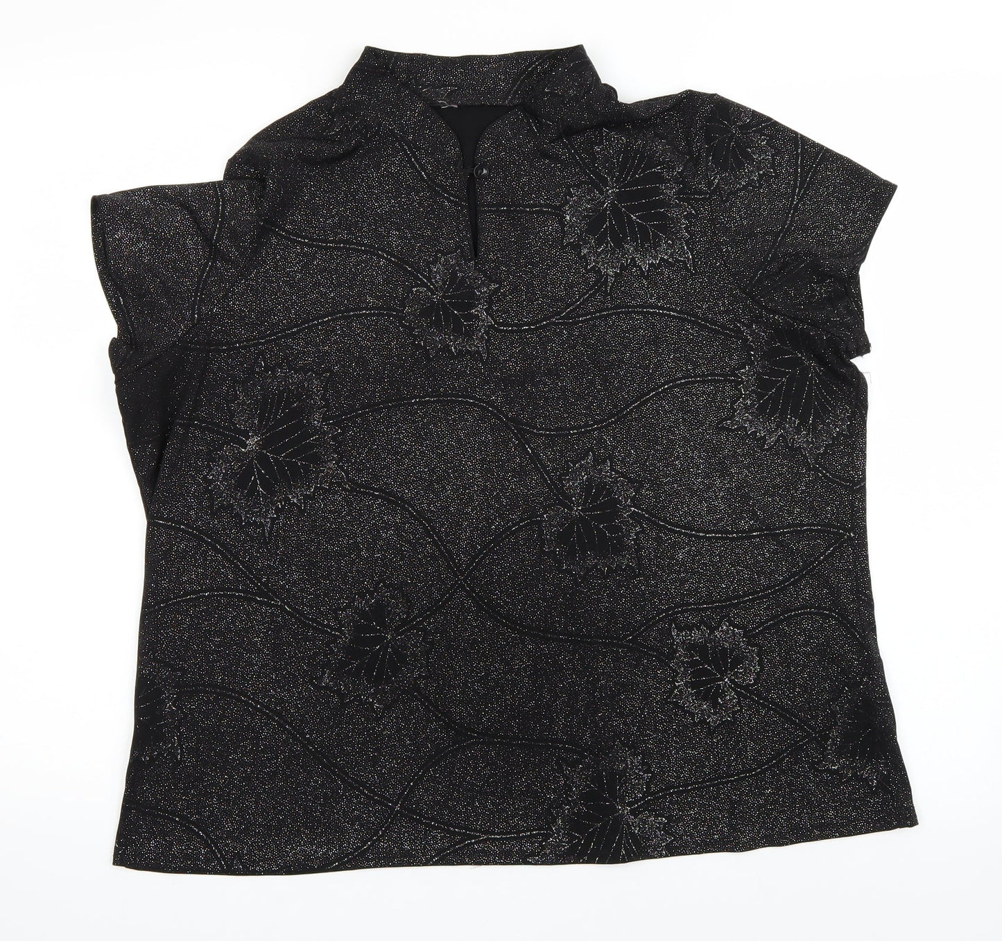 Bon Marché Womens Black   Basic T-Shirt Size L