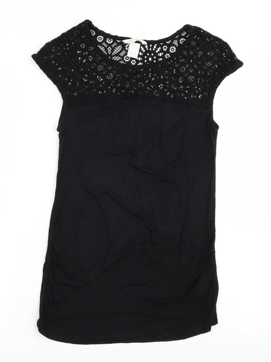 H&M Womens Black   Basic T-Shirt Size S