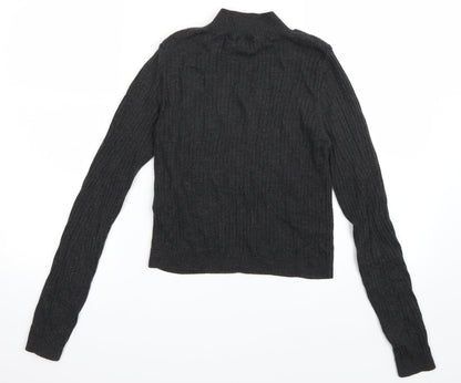 Back view of Topshop women’s grey jumper, size UK 14