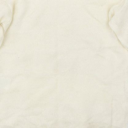 Brand and care label for H&M girls’ white jumper, size 11-12, years - wonder