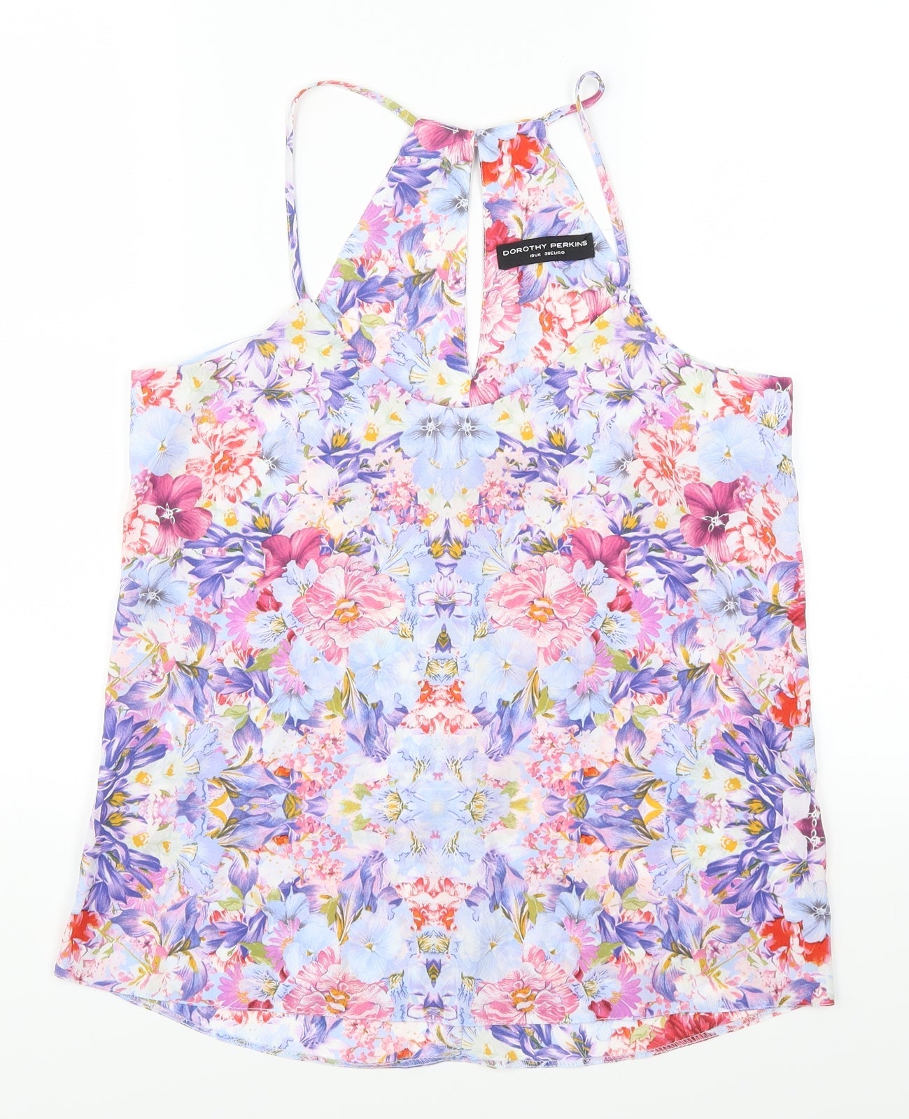Dorothy Perkins Womens Purple Floral  Basic Blouse Size 10