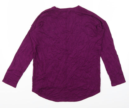 Back view of Tu women’s purple jumper, size UK 8
