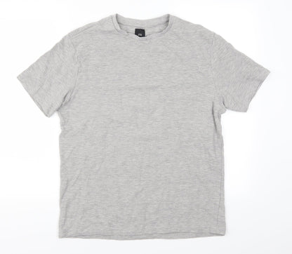 Additional front view of River Island women’s grey basic t-shirt, size M