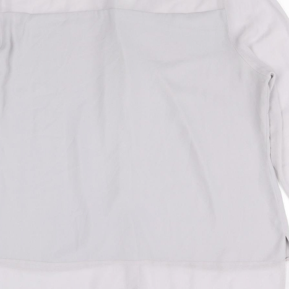 Bonmarche Womens Grey   Basic Button-Up Size 18
